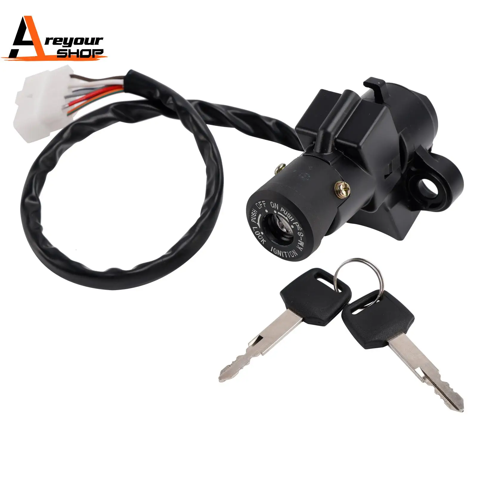 

Замок зажигания AREYOURSHOP для Kawasaki Ninja ZX 6 10 ZX6R Z750S Z1000 ZX10R 27005-5137