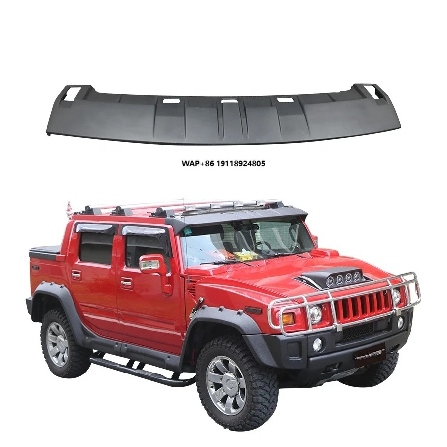 

H2 Front Spoiler Accessories Single Deck Visor Roof Body Kits for Car Wing High Quality Fiber Glass Matte Finish