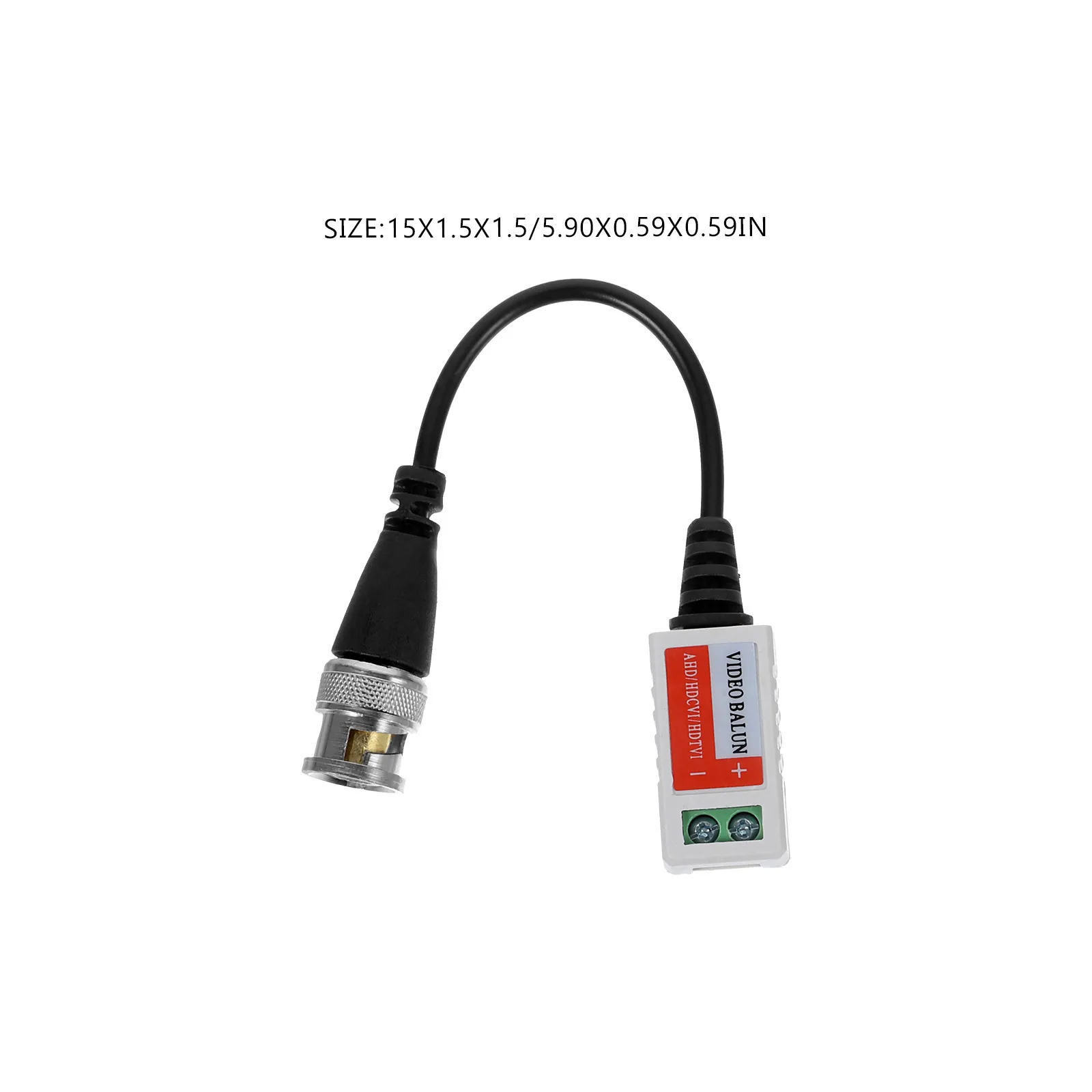 Video Transceiver Cable Black Cctv Camera Adapter For 600M Video Transmission Surveillance System Dual