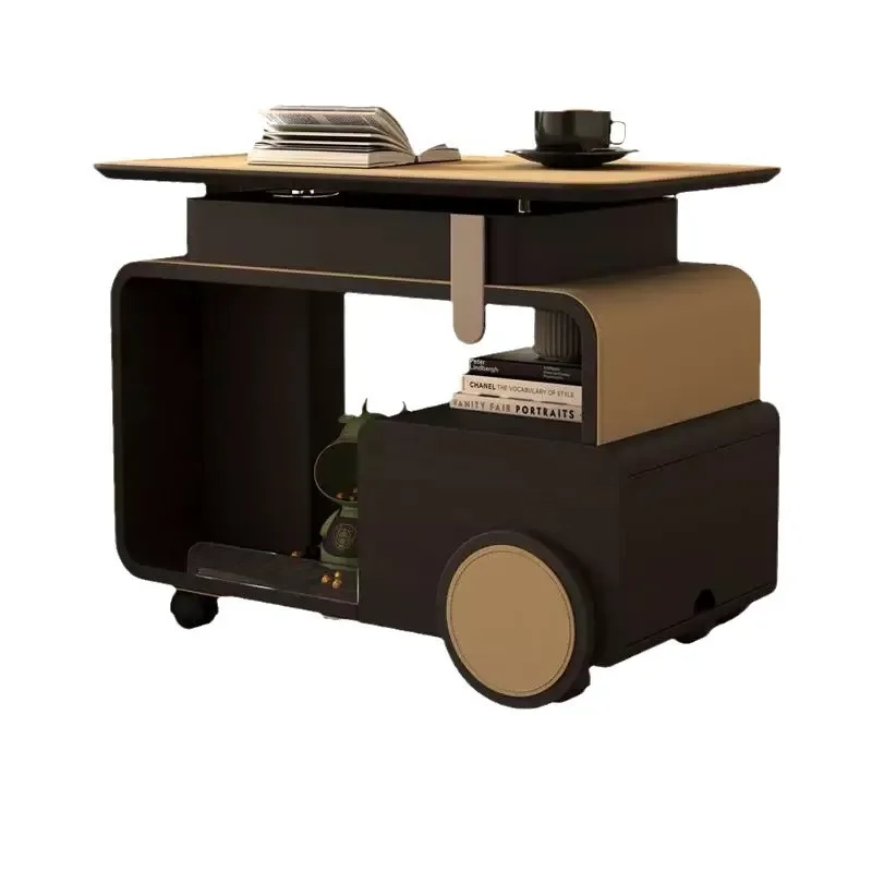 

Multifunctional coffee table movable lifting sofa side table designer living room household small apartment creative cart