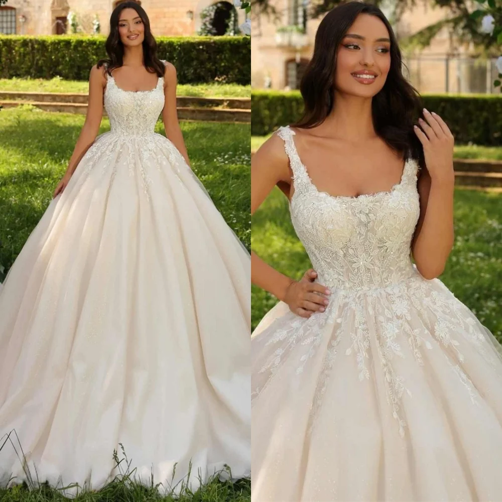 Bild 3: Maßgeschneiderte Luxus-Tüll-Brautkleider Pastoral Trägerlose ärmellose Kleider Brautkleider Temperament Maßgeschneidertes Anlasskleid