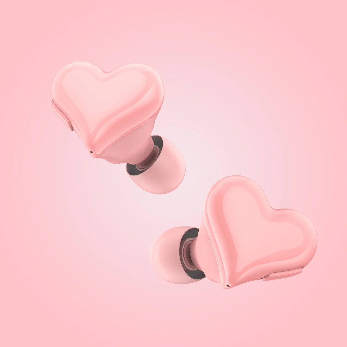 سماعات بلوتوث TWS للنساء ، براعم القلب ، سماعة الألعاب ، سماعات الطالب ، الوردي ، اللاسلكية ، الموضة