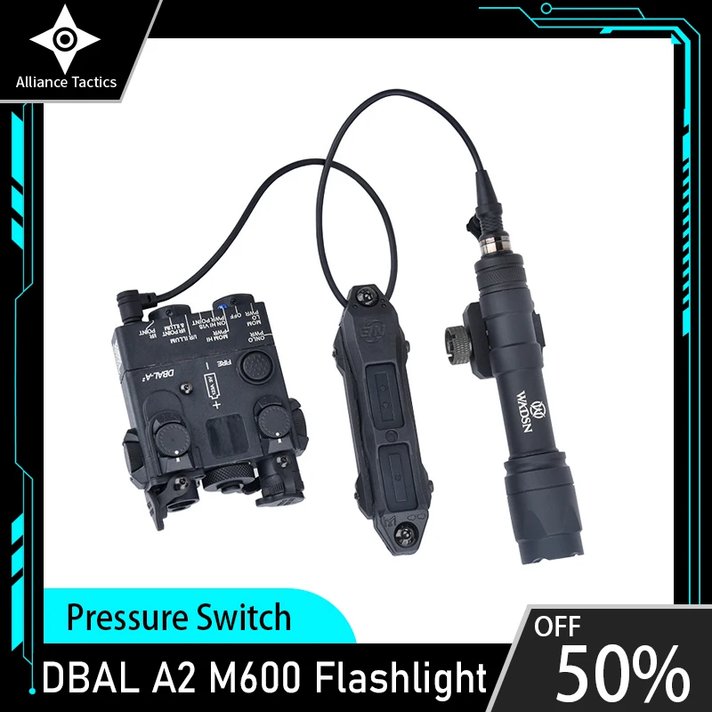 

Airsoft DBAL A2 M300 M600 Flashlight Red Green Dot Laser Only Laser Pressure Switch Tacitcal Hunting Weapon Light Fir 20mm Rail