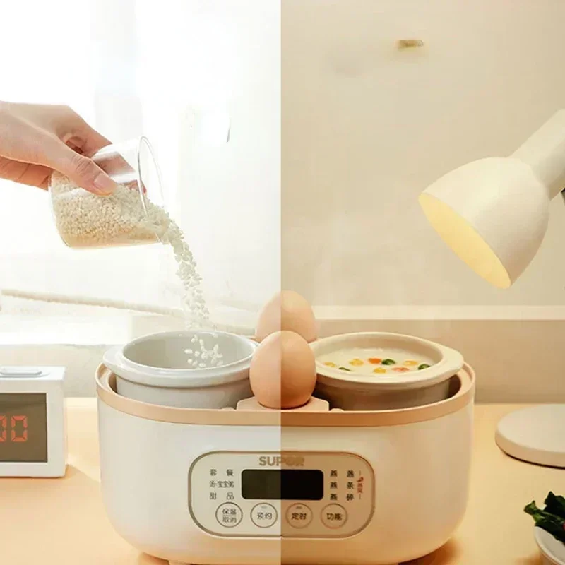 Electric Stewpot Porridge Pot Baby Food Supplement BB Pot Bird's Nest Small Electric Stew Pot Water-Proof Household