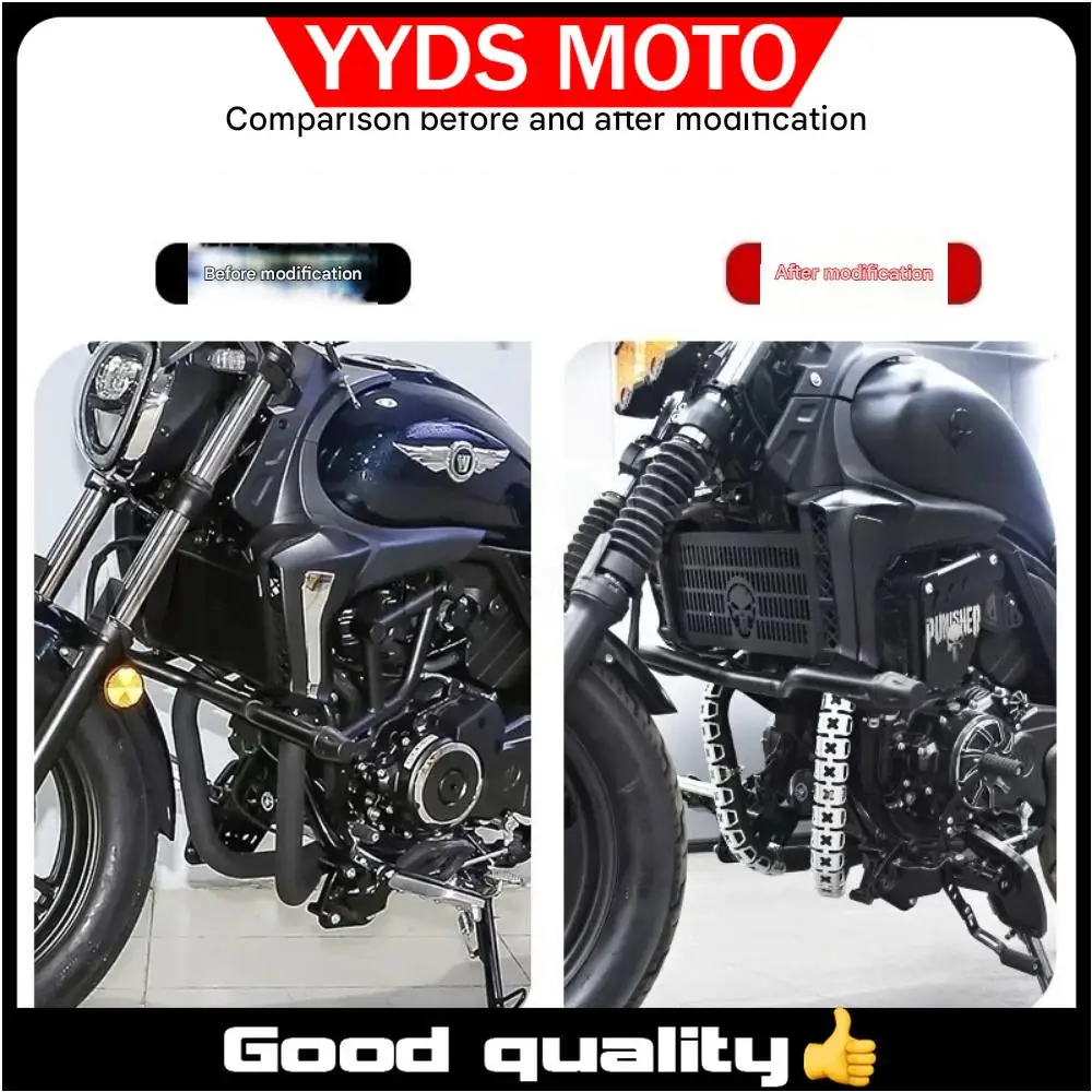 

【Good quality】For VOGE CU525 exhaust pipe front section keel radiator anti-scalding cover decorative cover voge cu525 525cu Voge