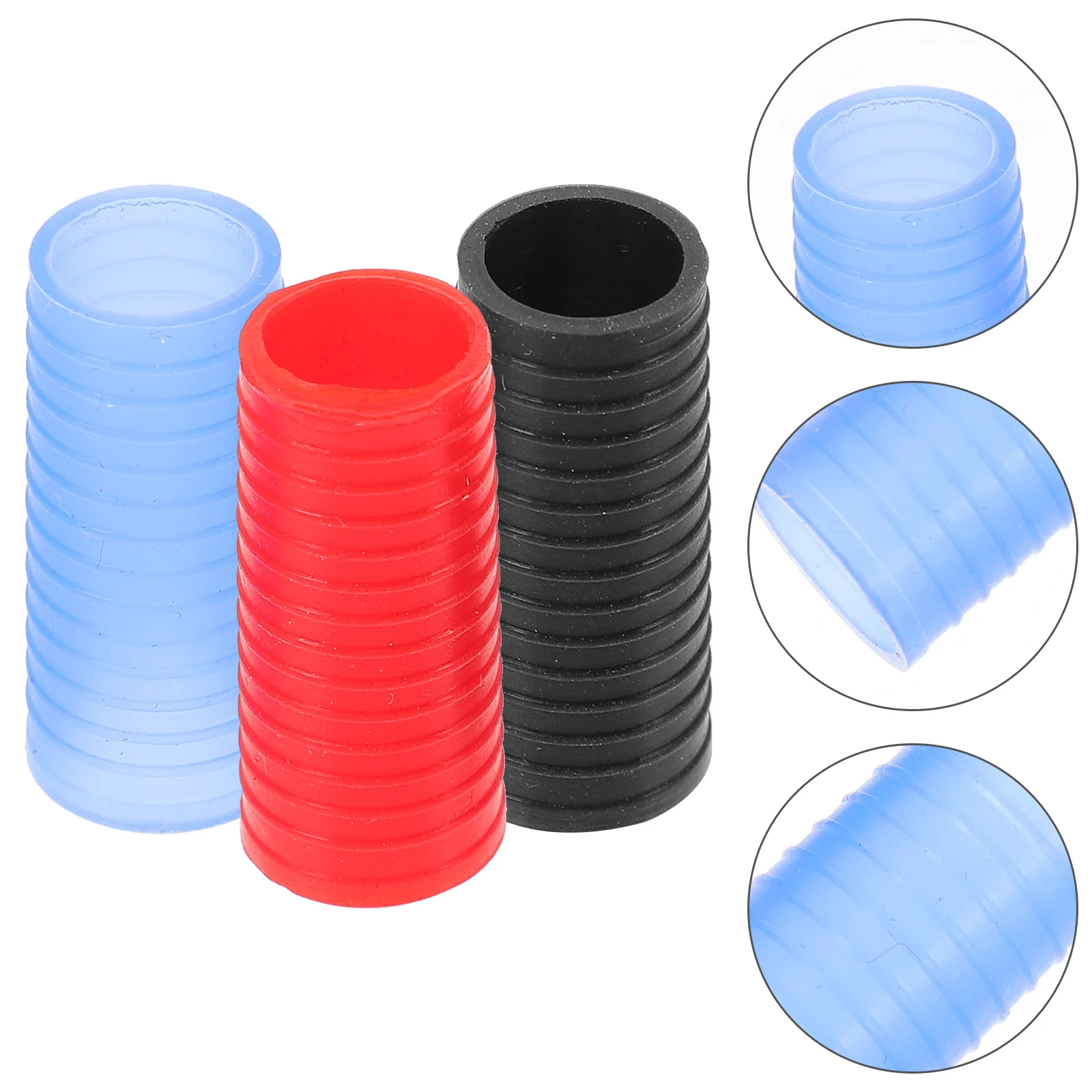 

3 Pcs Saxophone Cork Chips Alto Neck Covers Bent Silica Gel Soprano Accessories
