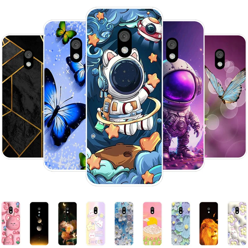 Para Nokia 235 215 220 4G 2024 funda transparente de dibujos animados TPU funda de teléfono de silicona para Nokia 105 4G 2021 106 2023 Fundas suaves
