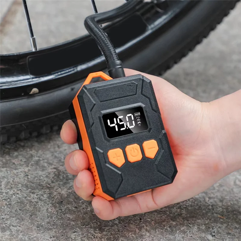 

AU04 -Bicycle Tire Inflator 150PSI Mini Bike Pump Air Pump With Digital Pressure Gauge