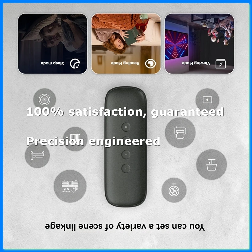 Tuya ZigBee Smart Scene Switch 4 Button Wireless Smart Switch Button Controller for Light Strip Curtain Motor Smart Home-AD23