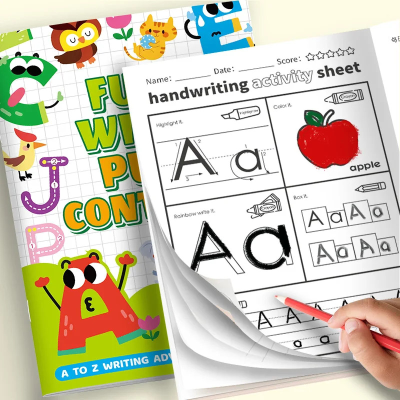 Writing Exercise Books English Groove Magic Practice Copybook Children's Book Learning Numbers Letters Alphabet Calligraphy Gift