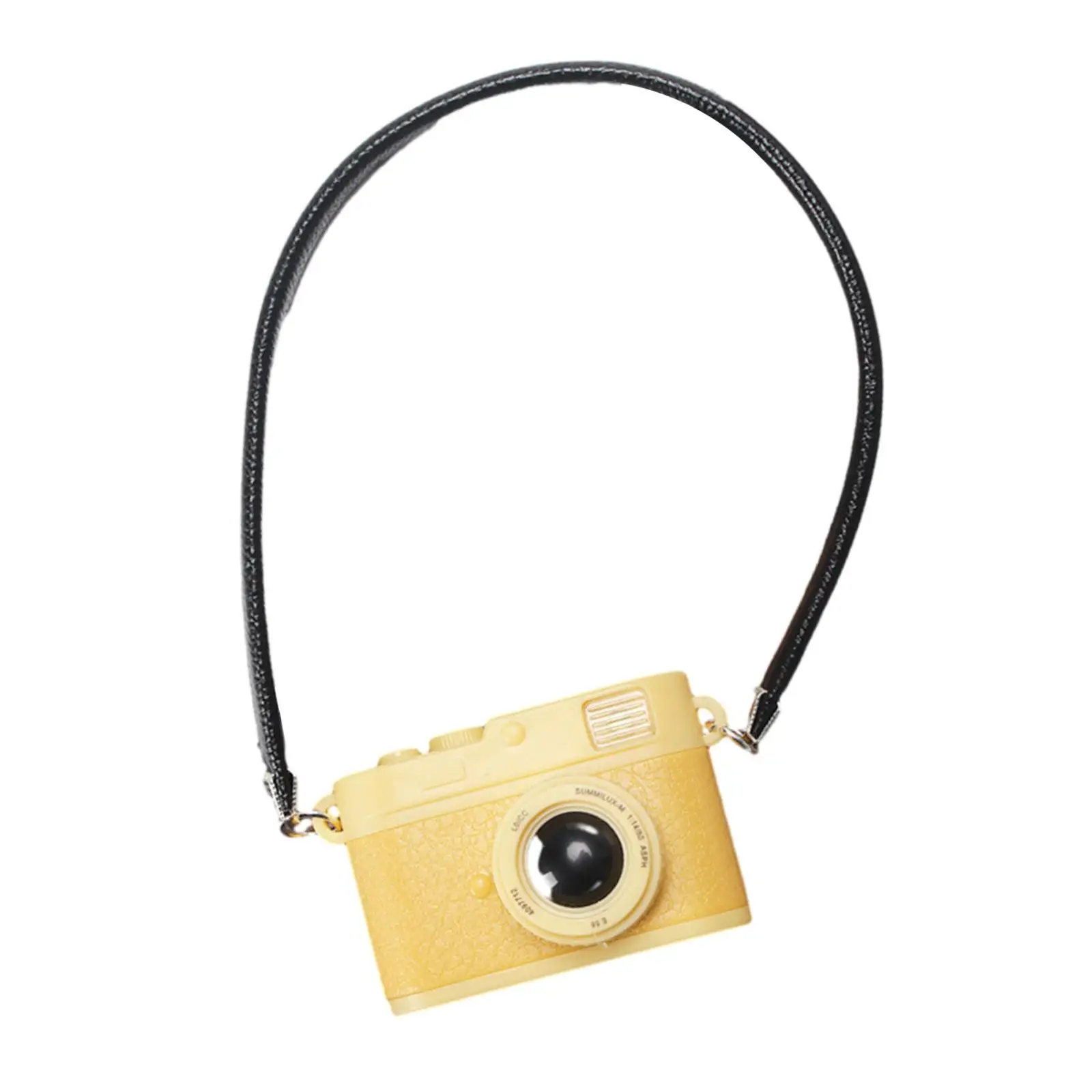 Mini Camera Ornament Key Chain Pendant Decorative Cartoon Child Toy Miniature Camera for Kids Doll Accessories Photography Prop