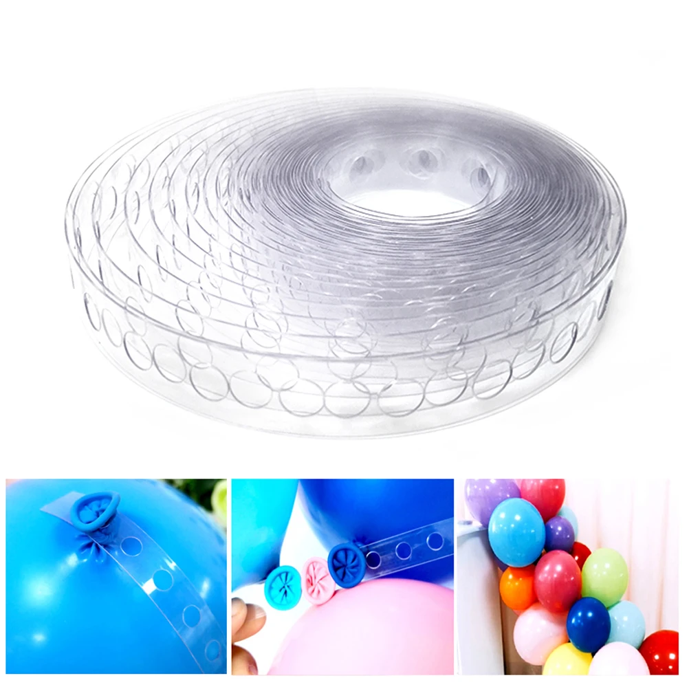 

2Pcs Balloon Connect Strip Chain Plastic Connect Strip Helium Balloon Decoration Party Wedding Birthday Tools