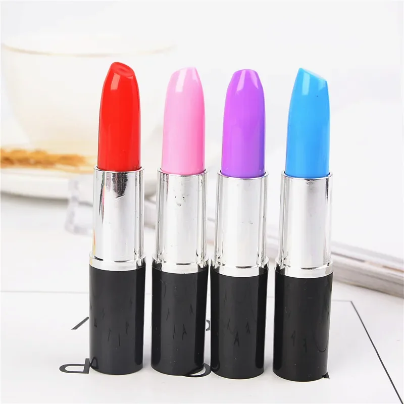 

50 Pcs/Lot, Wholesale, Promotion Novelty Pen, Lipstick Style Ballpoint Lovely Gift. Single OPP Bag. 4 Colour