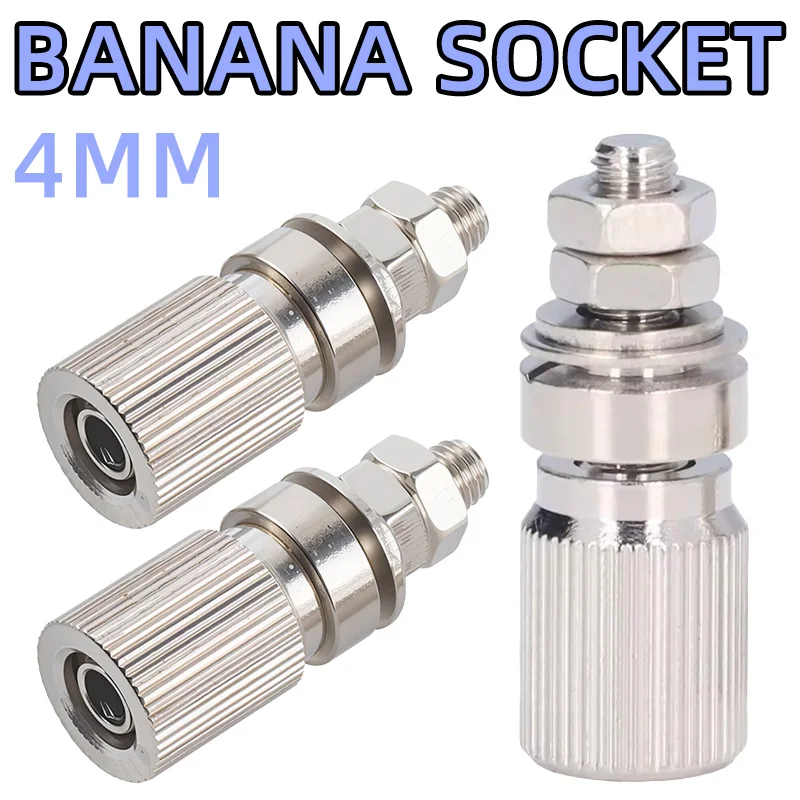 Nickel-Plated M5 Type Binding Post 30A High Current Wiring Terminal 4mm Banana Socket Banana Plug