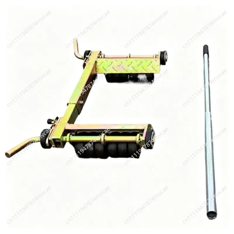 12-Wheel Anti-Skid Auto Repair Trolley Wheeled Car Porter Rescue Trailer Vehicle Maintenance Tool with Lever Positioning System