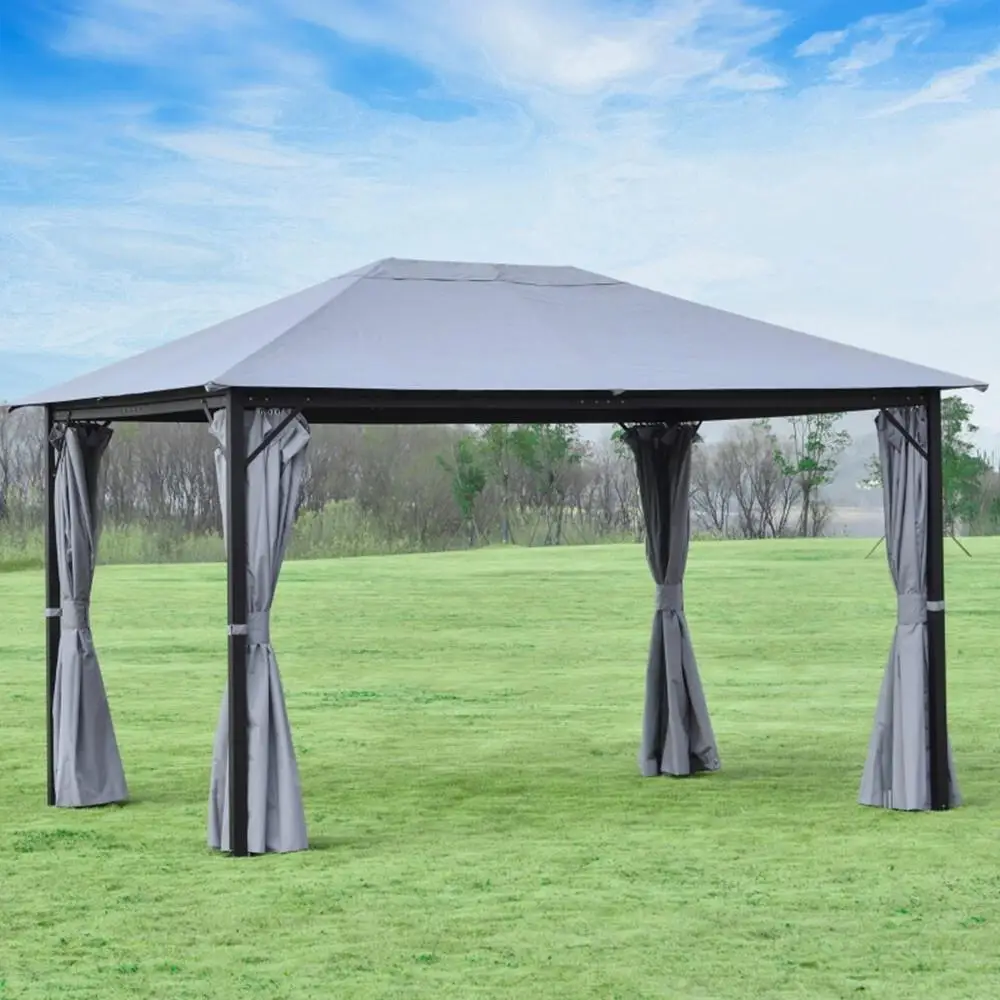 10x13ft Gray Patio Gazebo - Outdoor Canopy Awning  Shipping) - Not Available at