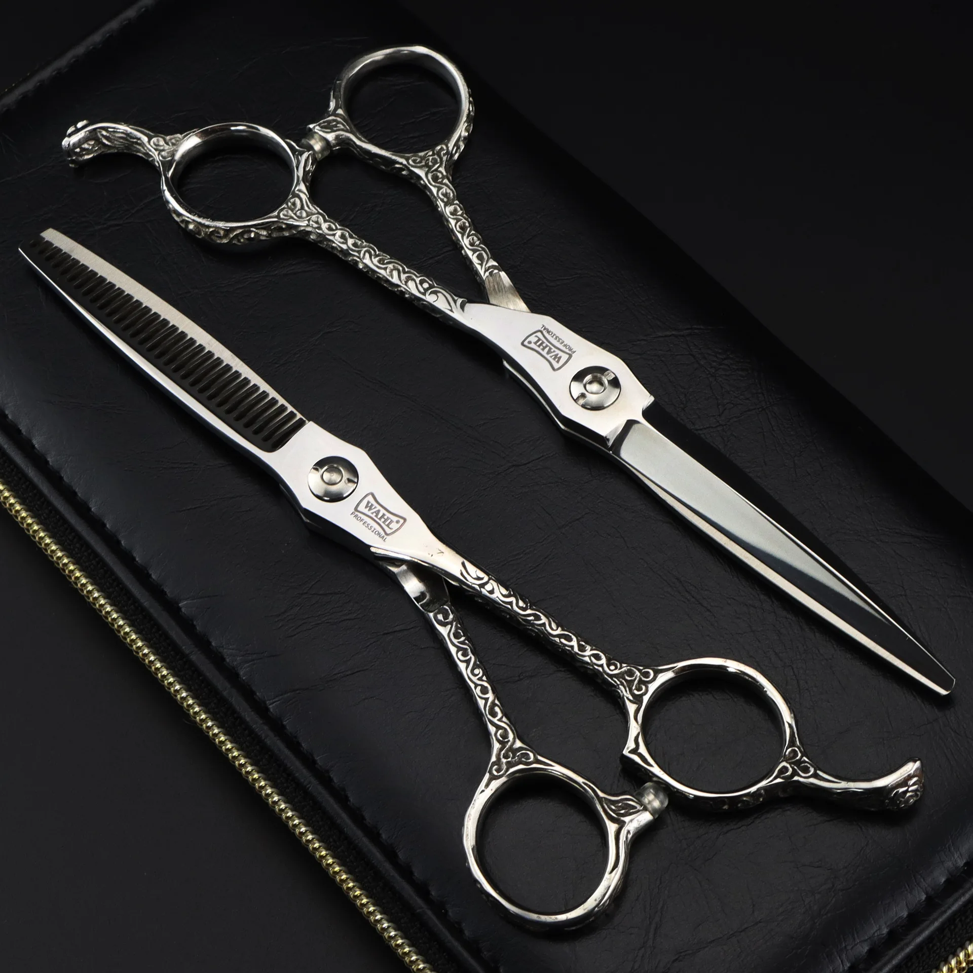 

Nepurlson 6 Inch Professional Hair Scissors Salon Barber Shears Hairdressing Cutting Thinning Scissors