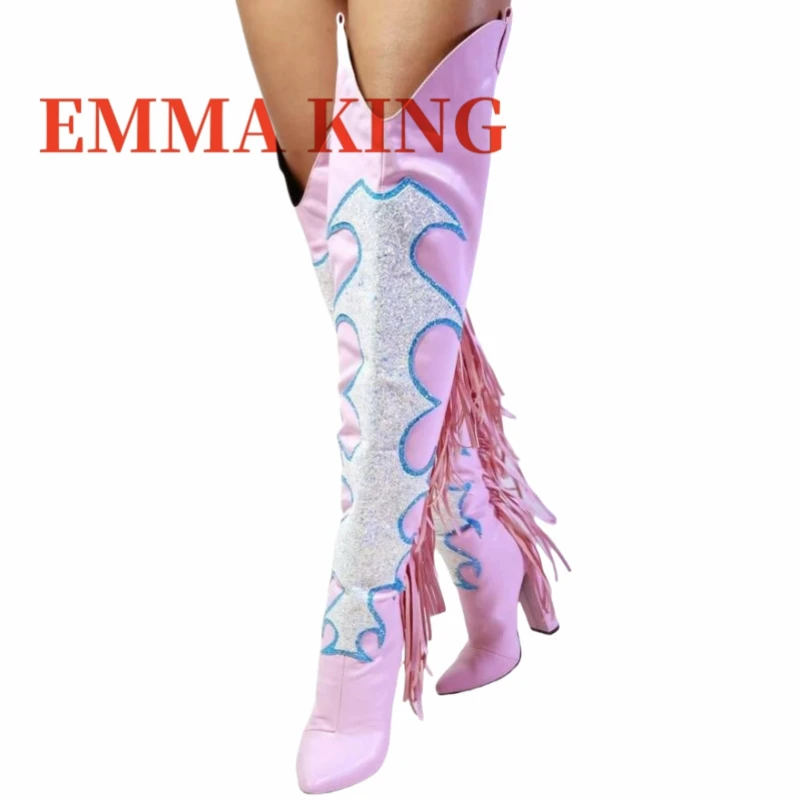 Women's Pink Tassel…