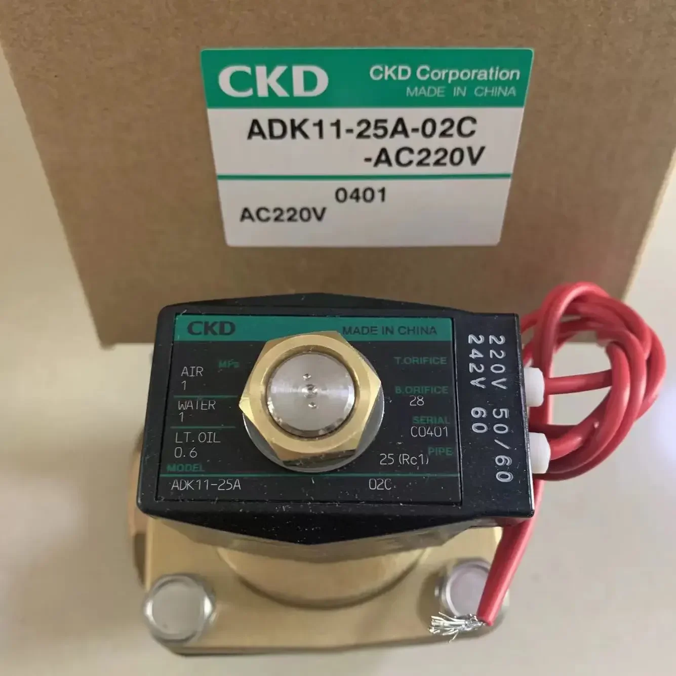 CKD ADK11 Series Solenoid Valve Water Valve - 10A-25A Flow Range DC24V-220V Control Compact Size for Plumbing And Automation