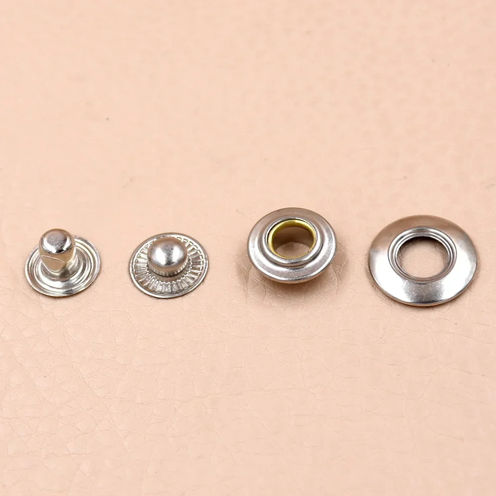 60sets(4pcs 1set) Button.Brass snap rivet. Metal buckle combination.Clothing & Accessories. Sewing repair.Metal buttons.