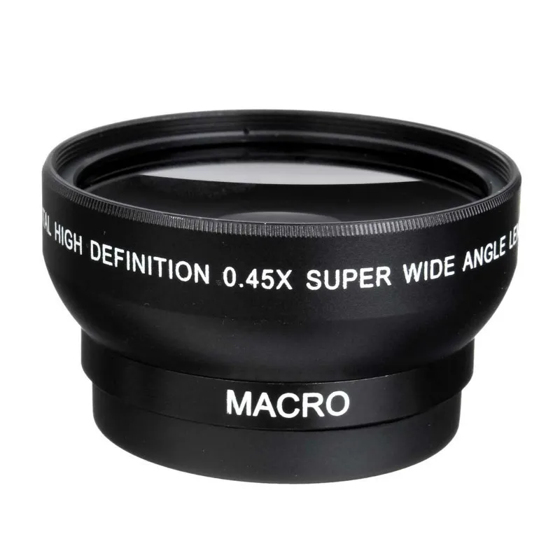 49Mm wide-angle lens, additional lens 0.45X 0.45x wide-angle lens macro