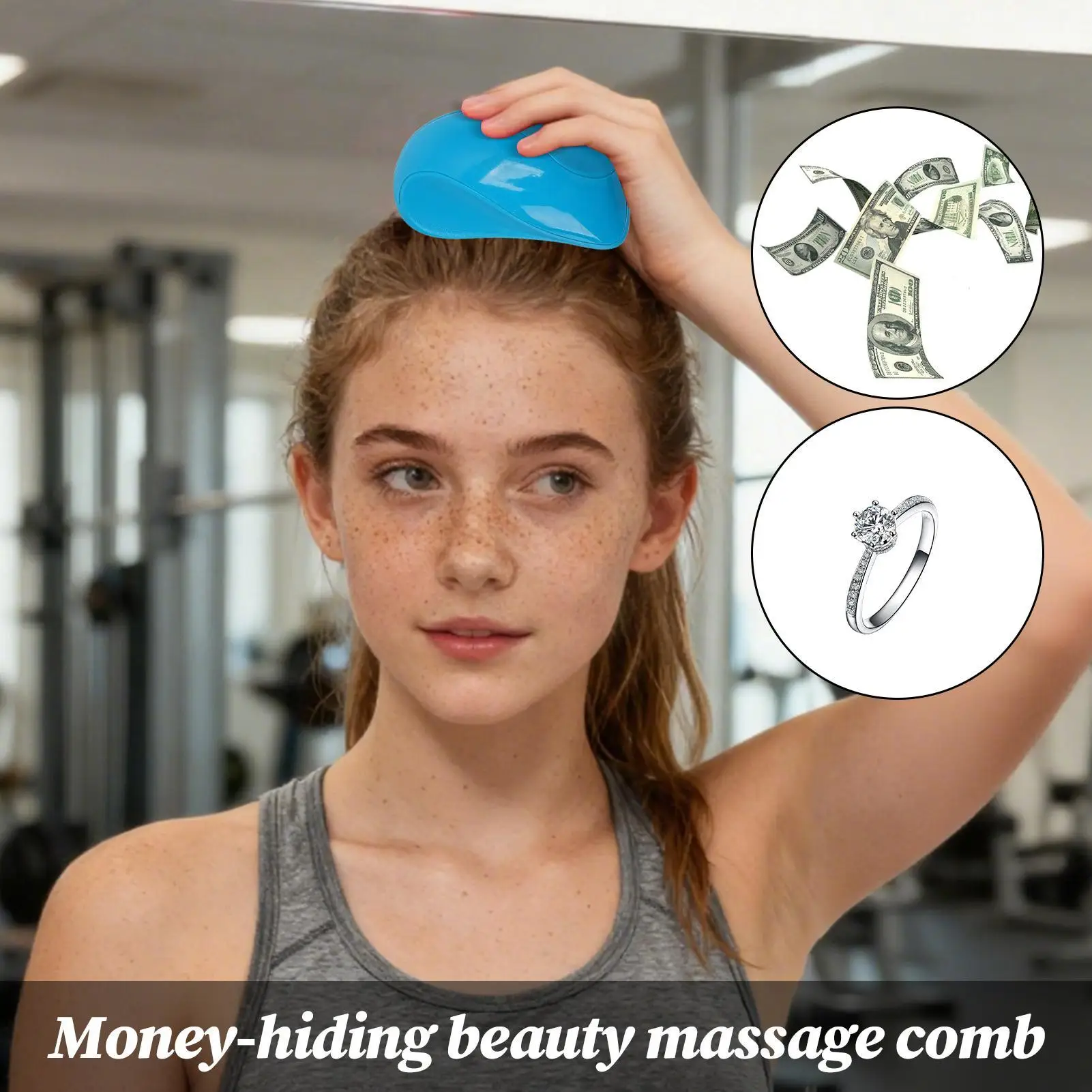 Geheime Veilige Massage Kam Draagbare Doos Creatieve Spaarpot Voor Thuis Reizen Auto Kantoor Dorm Cash Slaapkamer Geld