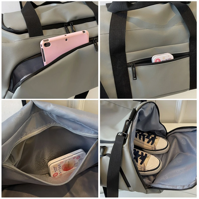 Borsa sportiva per allenamento Fitness con Logo personalizzato borsa da viaggio di grande capacità con nome stampato borsa a tracolla per separazione muta a secco