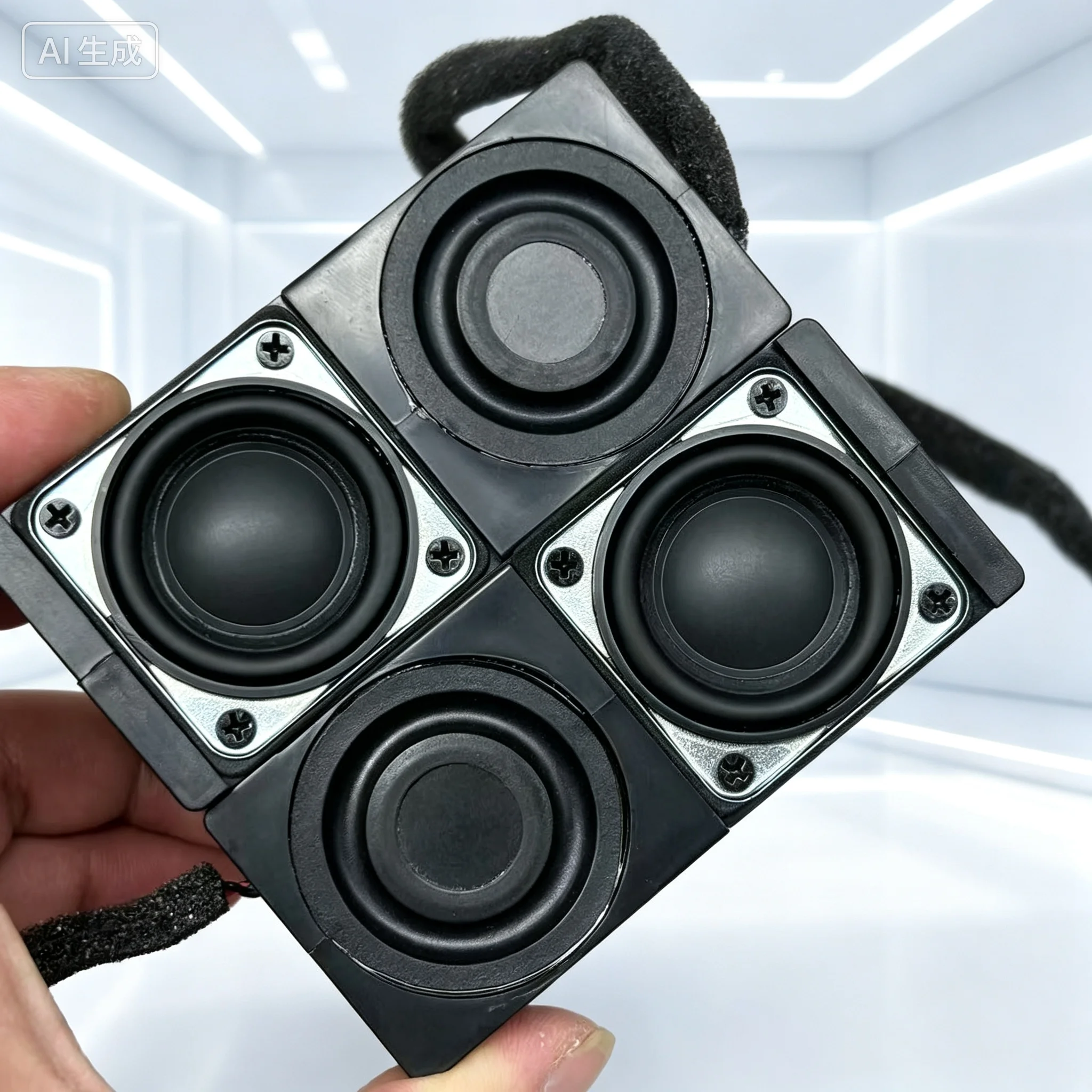 Hi-Res Full-Range Mini Speaker, 8Ω 3W Passive Speaker with Bass Radiator for Personal Use