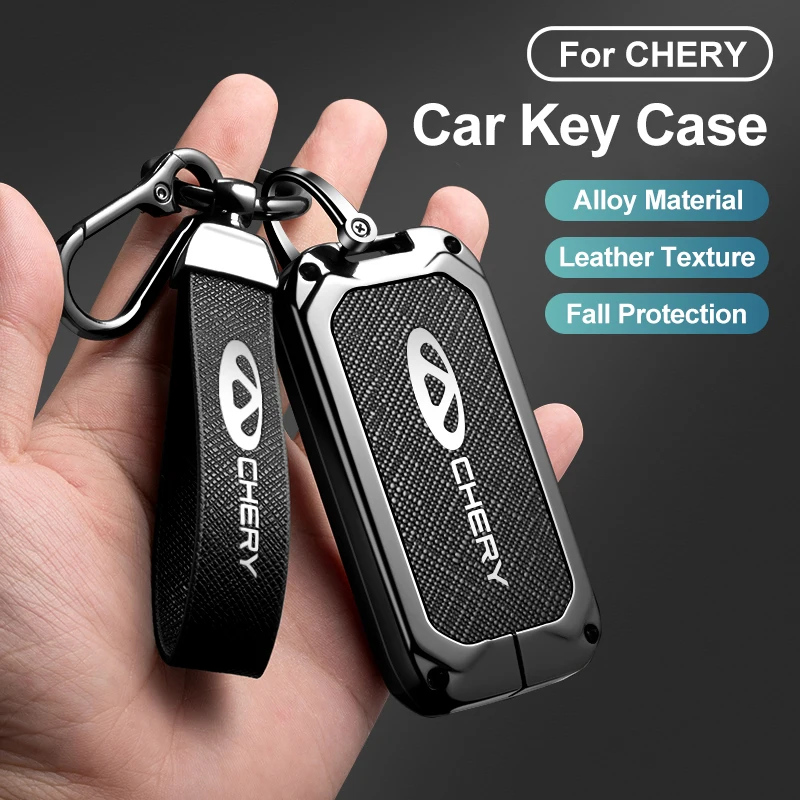 Новый чехол для автомобильного ключа из цинкового сплава и кожи, для Chery Omoda Jaecoo 7 Oumengda C, защитный брелок-кейс, автомобильные аксессуары
