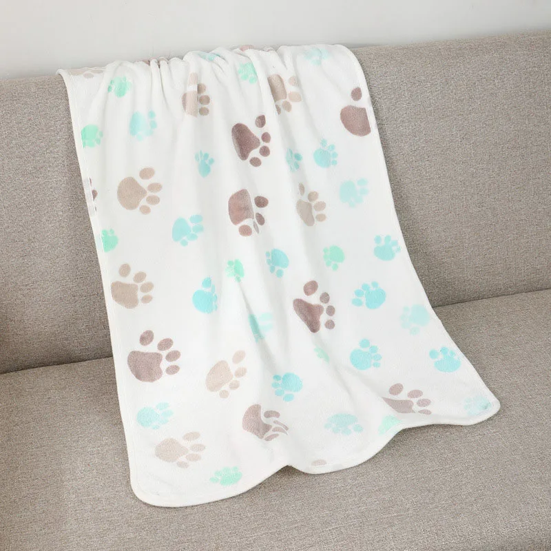 Pet Blanket Stroller Mat Foldable Cats and Dogs Flannel Blanket Warm Blanket Pet Sleeping Mat