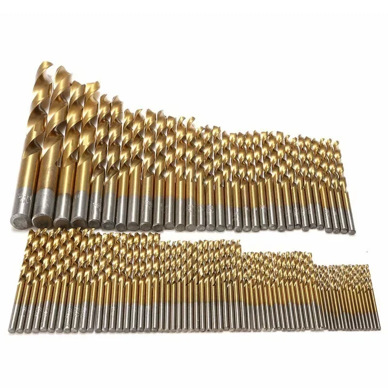 

99PCS HSS Twist Drill Bit Set - Stainless Steel Ground Metal Reamer Tools for Cutting/Drilling/Polishing