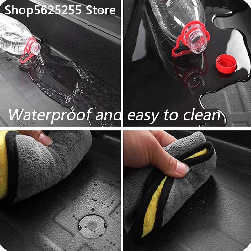 For NIO ES8 2018-2023 Car Trunk Storage Box Bottom Bulkhead Storage Box Automobile Interior Modification Protective Accessories