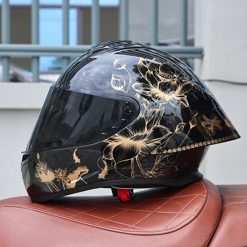 ORZ-S802-Unisex Full Face Motorcycle Helmet All Weather ABS Hard Shell DOT Approved Breathable Outdoor Riding Safety Helmet