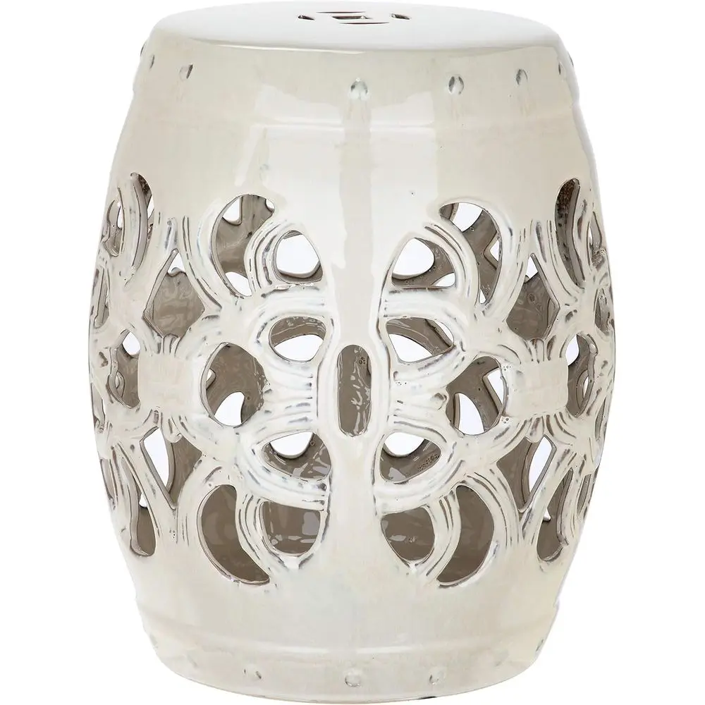 

Декоративный садовый табурет Vine Ceic, кремовый