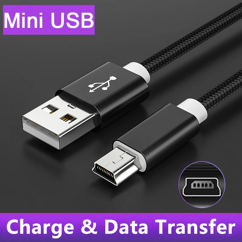 Mini USB Type A Male to Mini USB Charge Data Cord For Hero 3+,PS3 Controller MP3 MP4 Player Car DVR GPS Digital Camera HDD Cord