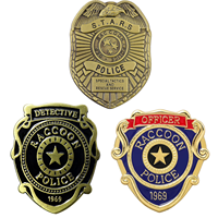 Movie Resident Evil Brooch Movie Props Raccoon City Police Detective Badge Key For Women Men Fans Jewelry Accessories Gifts