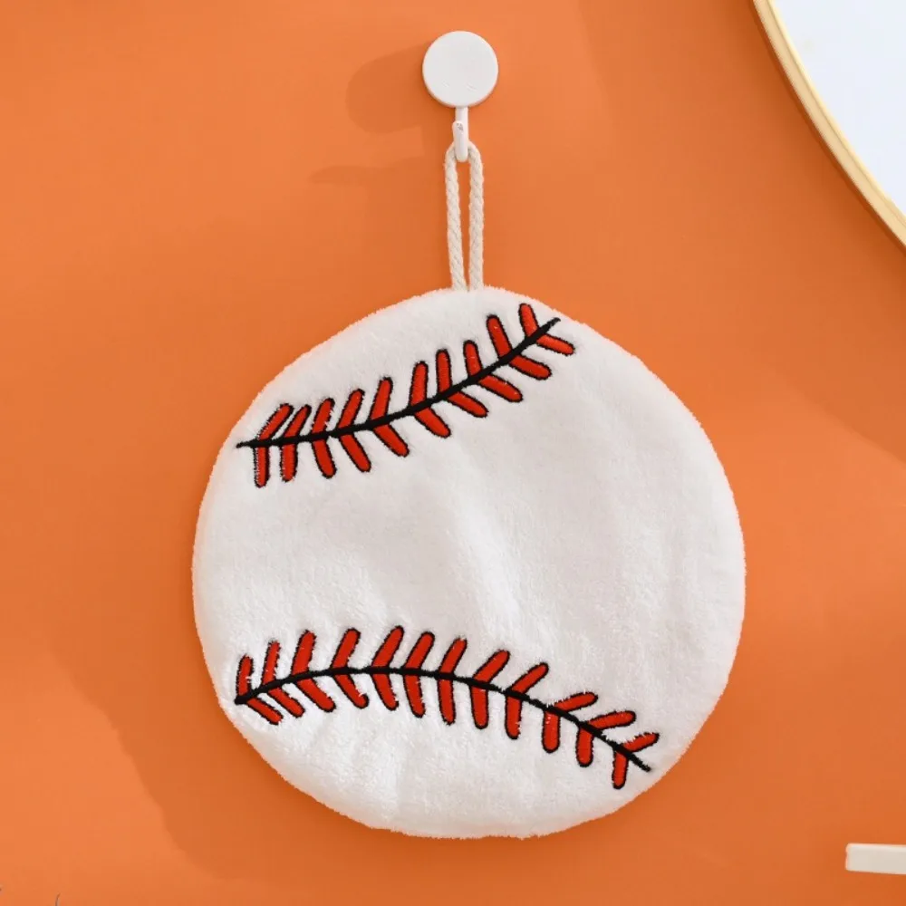 

Kitchen Tools Coral Velvet Basketball Hand Towel Quick Drying Thicker Cleaning Towel Reusable Hanging Cartoon Dishcloths Kitchen