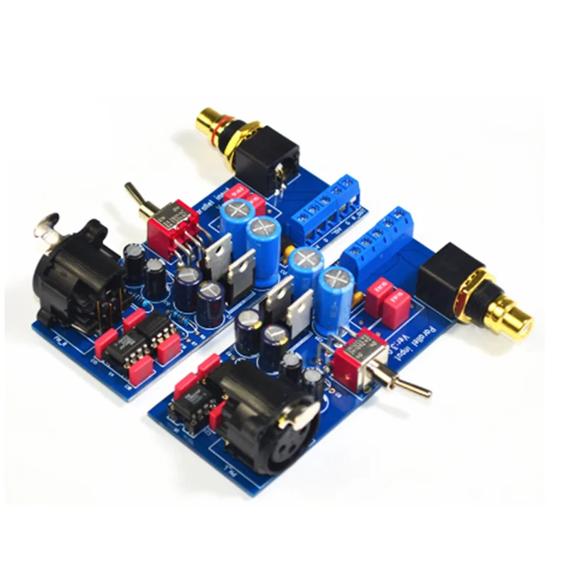 

Dy-001 2pcs Ssm2141 Balanced XLR Signal To Unbalanced RAC Single-ended Power AMP Board Machine Hi Conversion Finished Board