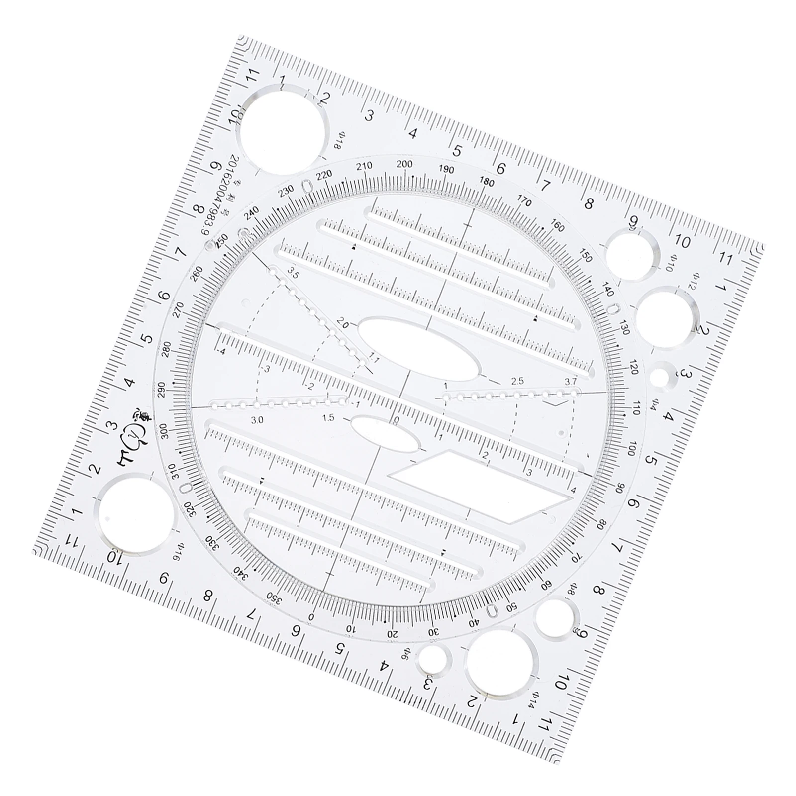 

Plotter Plastic Math Rulers Lightweight Efficient Drawing Instrument Geometric Templates Measuring Tools School Office Student