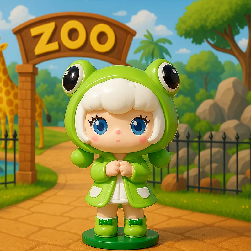 Lovely Zoo Blind Box Cute Animal Creativity Resin Doll Collect Desktop Decor Car Ornament Kawaii Pvc Genuine Toys Gifts