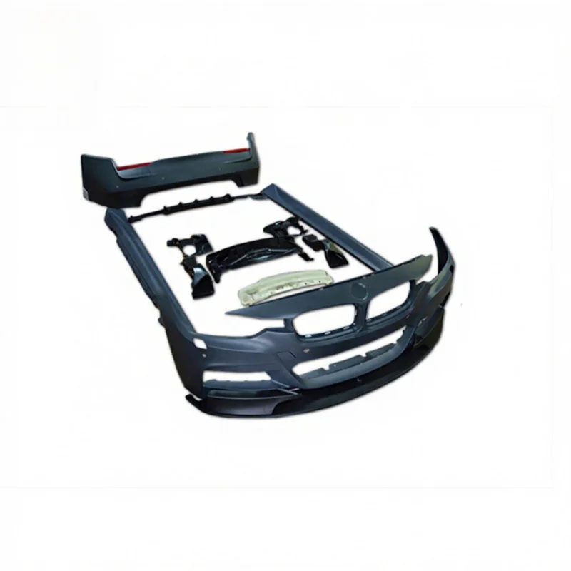 High Quality M-Performance Style Full Body Kit Fit for 3 Series F30 Including Front Bumper Side Skirt Auto Exterior Upgrade Part
