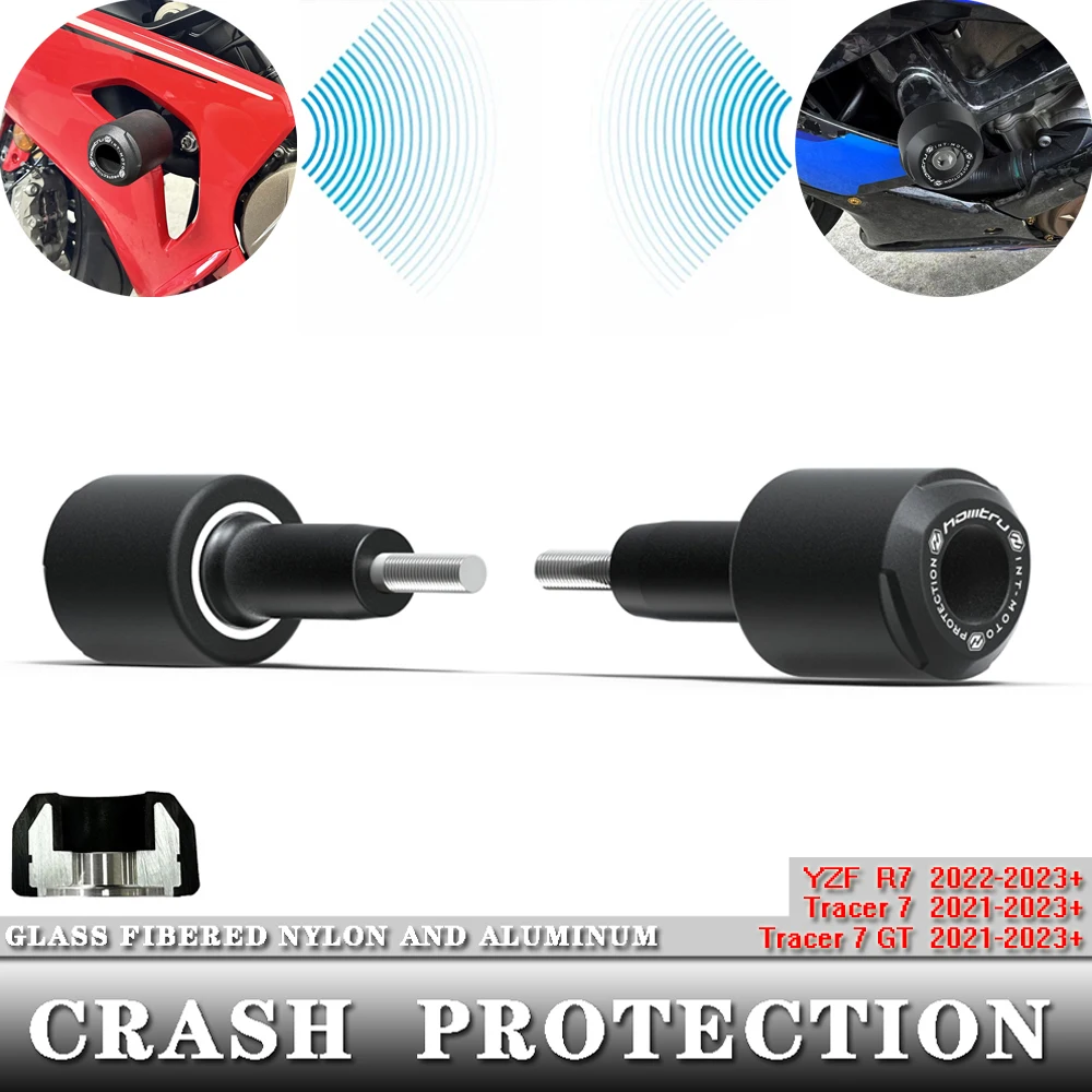 

For YAMAHA YZF-R7 2022-2023+ Tracer 7 2021-2023+ Tracer 7 GT 2021-2023+ motorcycle Crash Protection Bobbins Aluminum + nylon