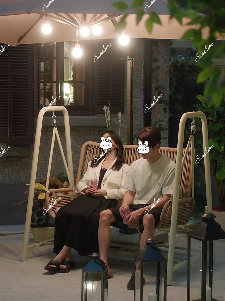 Outdoor courtyard swing leisure rocking chair indoor balcony household hanging chair FT