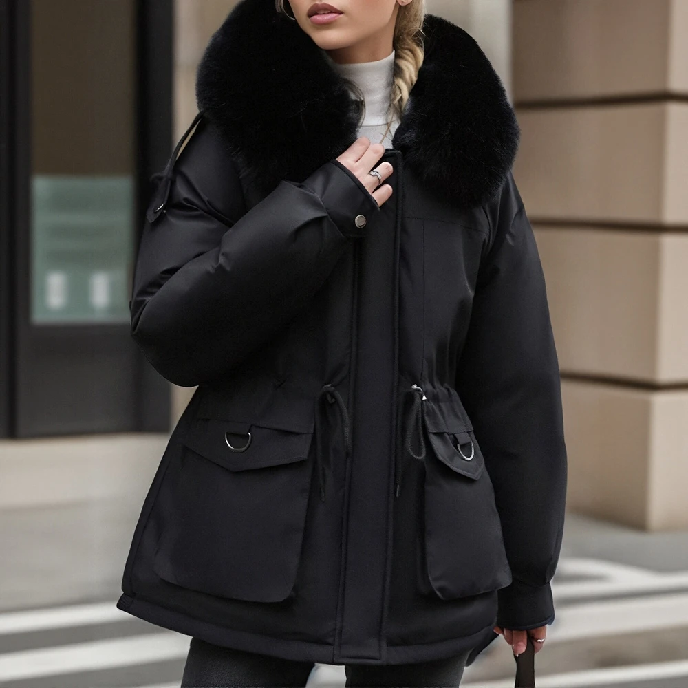 

Women's Autumn Jacket Casual Fashion Plain Long Sleeve Zippered Pocket Detail Basic Daily Wear Style