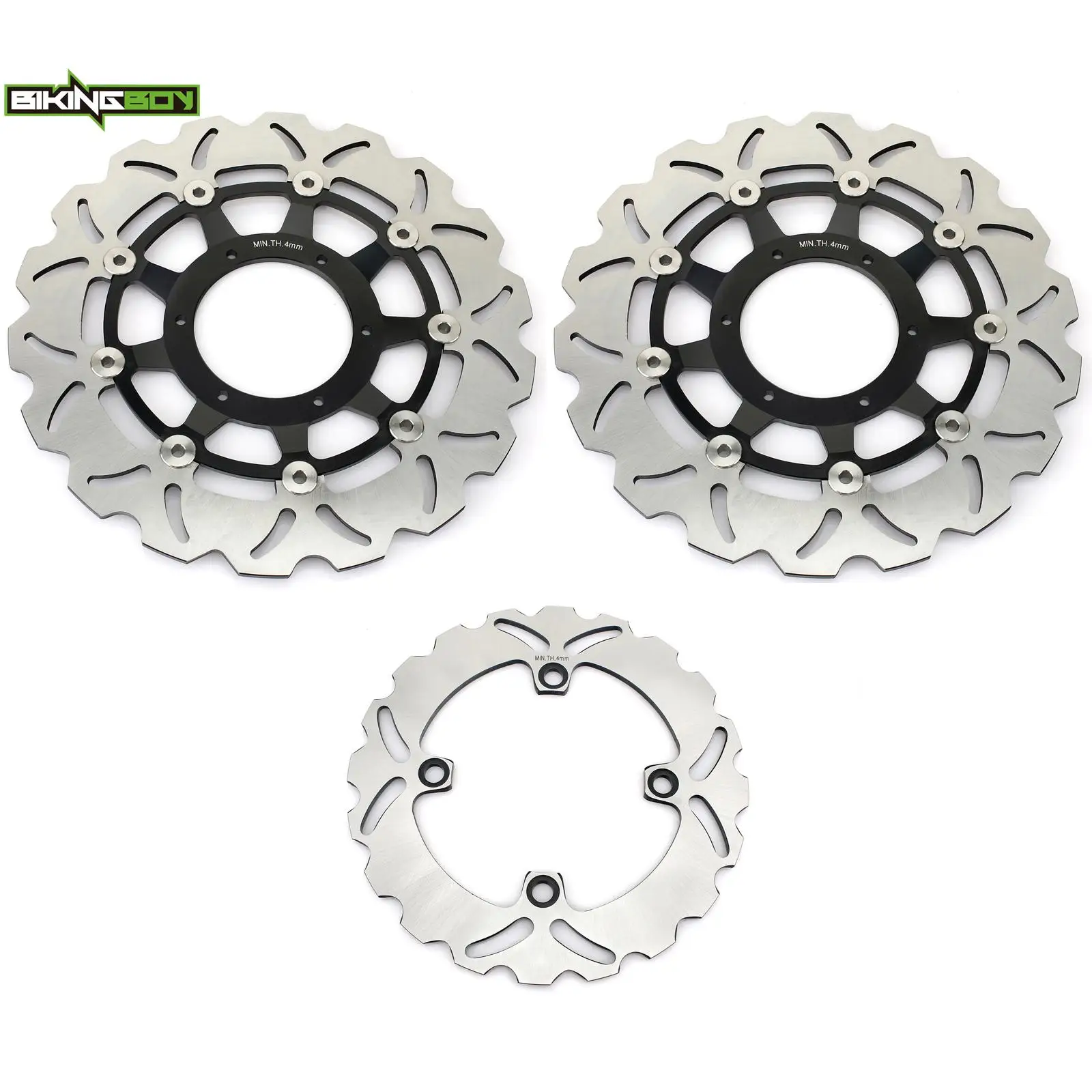 BIKINGBOY CBR1000RR Fireblade 04 05 06 07 08 09 10 11 12 13 14 15 16 CBR 1000 RR SP 2014 2015 2016 Front Rear Brake Discs Rotors