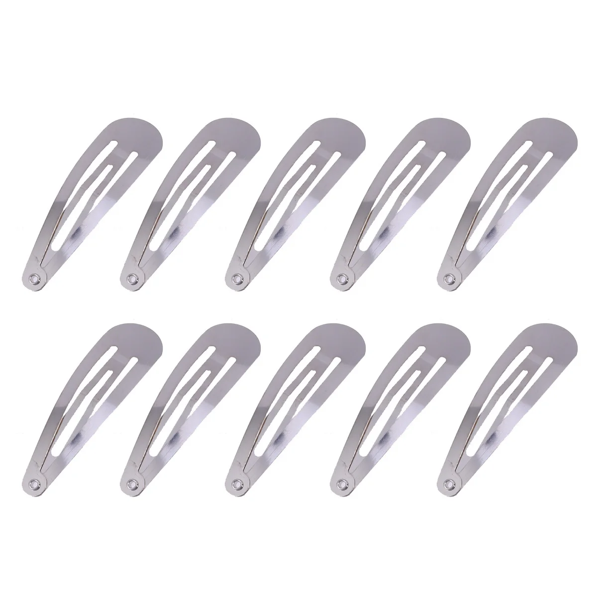 

50Pcs Water Drop Hair Clips 50Mm Chic Snap Barrettes for Women Girls No Crease Non Marking Hair Accessories for Party Wedding