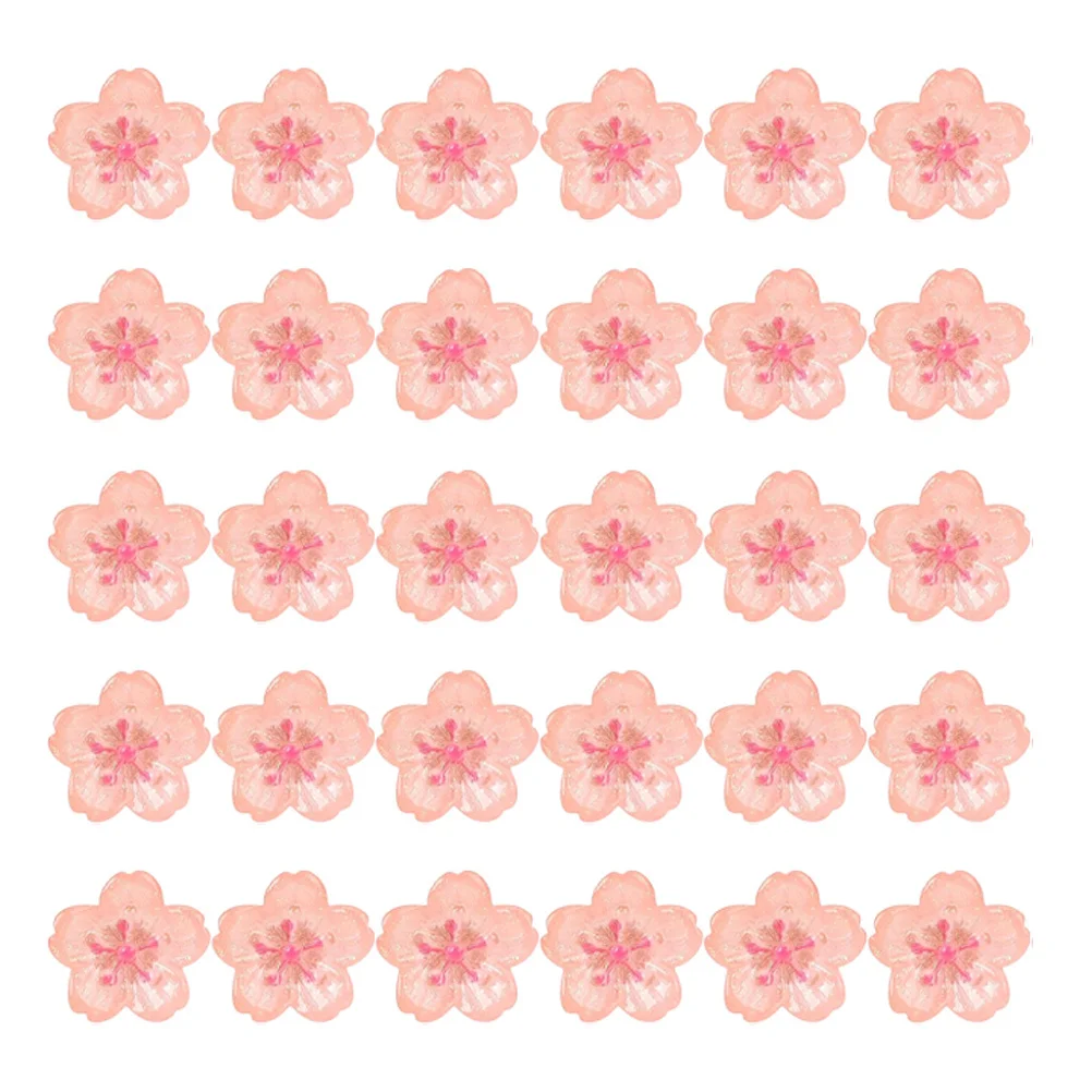 30 قطعة زهر الكرز الوردي دبابيس ضغط الجمالية الأزهار الزخرفية Thumbtacks ل لوحة الفلين لوحة الإعلانات مكتب الزينة #1