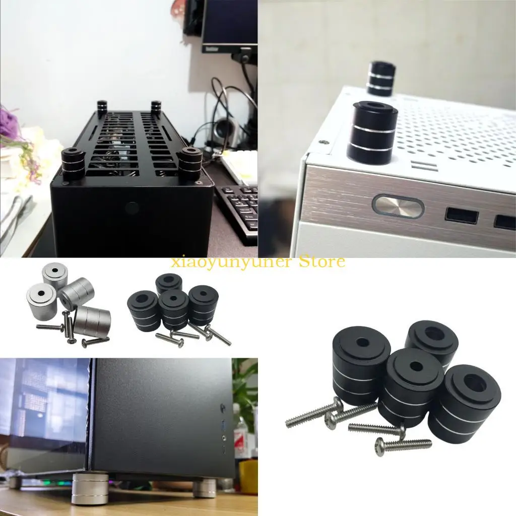 

P9JB ПК шасси амортизирующий алюминиевый виброгаситель напольный протектор проигрыватель Pad демпфер аксессуары для рассеивания