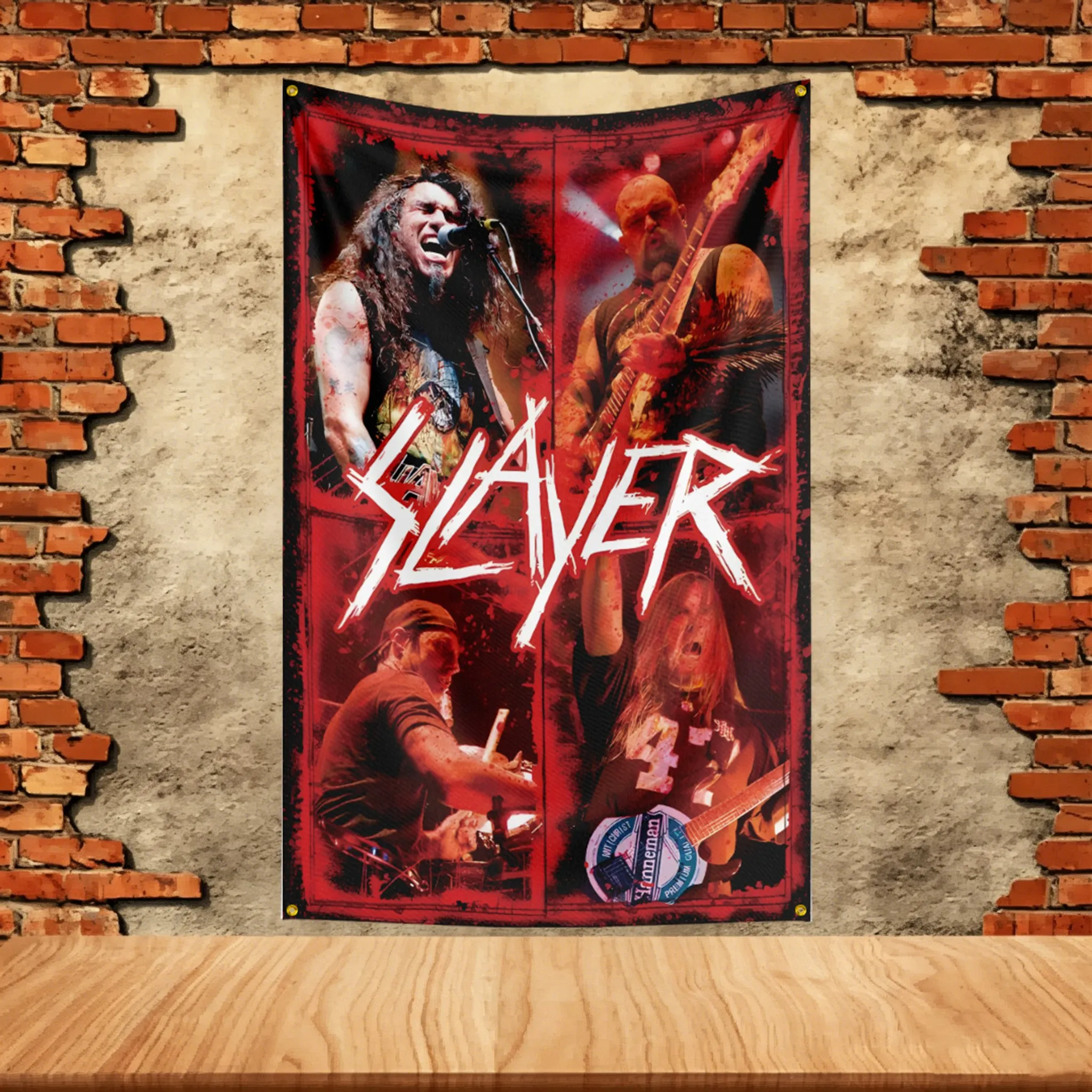 Music Band Flag 3x5ft for Slayer Fans Banner Custom any Image Garage Bedroom Living Room Dorm Wall Hanging Decor Tapestry