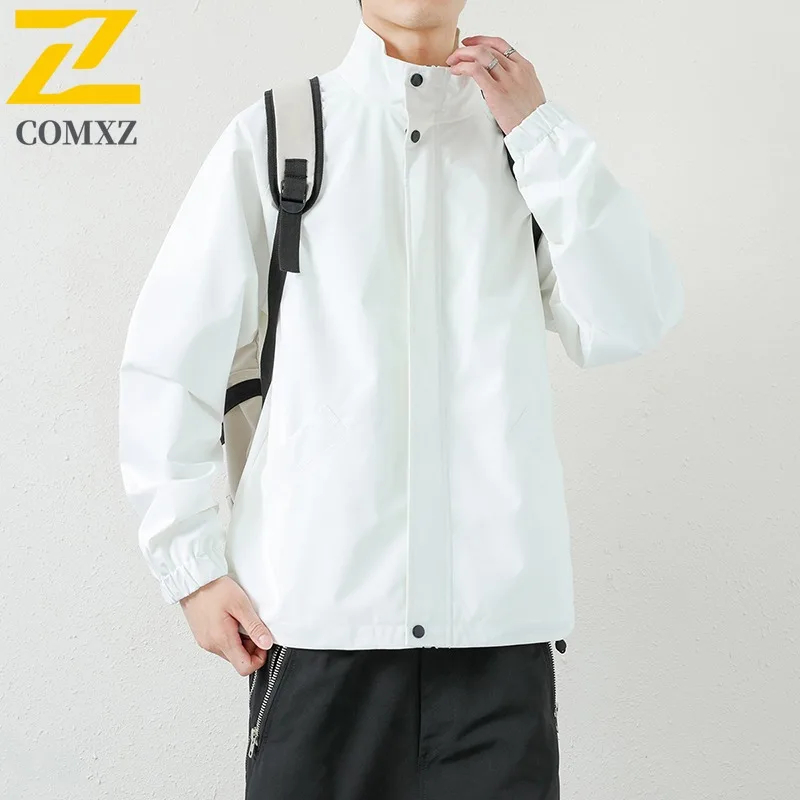 

COMXZ 2025 Men Women Bestseller Couple Loose Fit Big Size Spring Autumn Coat Jacket Casual Sport Windbreaker Outdoor Shirt Wear